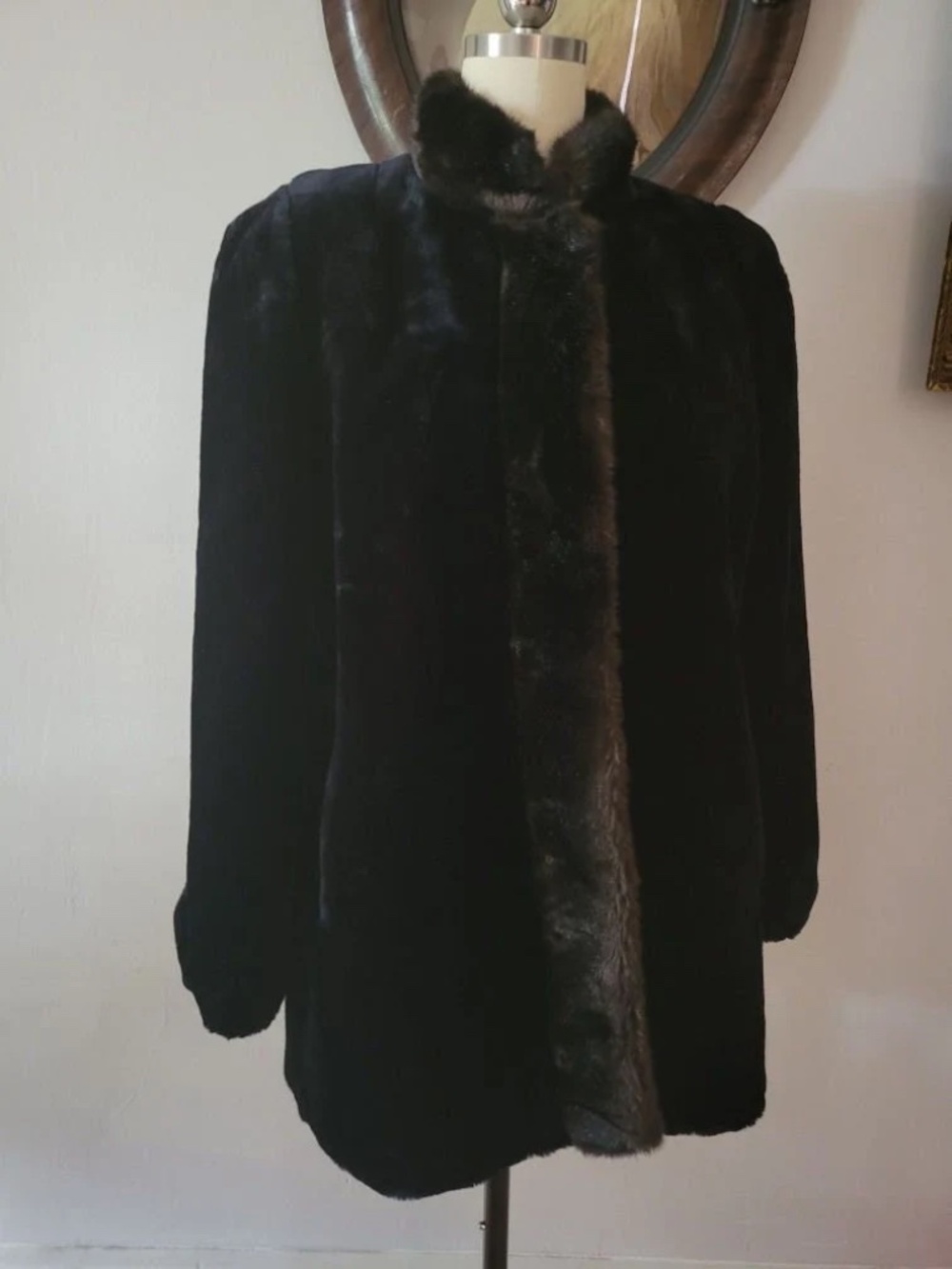 1960’s Sealane by Hillmore Faux Seal Fur Coat